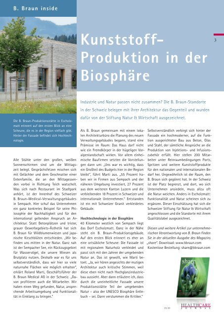 Download pdf ca. 4,7 MB - HealthCare Journal - B. Braun ...