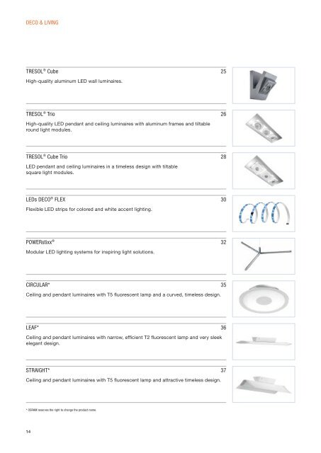 Retail Luminaire Program 2012 - Osram