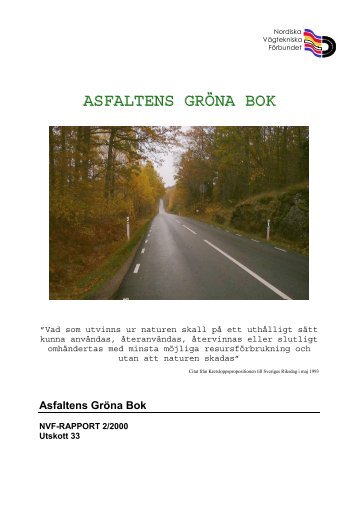 ASFALTENS GRÖNA BOK - Vegagerðin