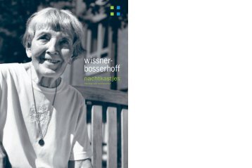 Brochure Nachkastjes - Wissner-Bosserhoff