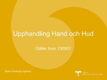 Upphandling 2013 hand och hud (pdf) - Södra Älvsborgs Sjukhus