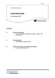 Laboratorienytt nr 4 2012 - Västerbottens läns landsting
