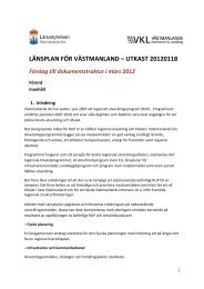 Förslag till dokumentstruktur - Västmanlands Kommuner och ...