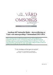 Återcertifieringsansökan 2012-2016 - Västmanlands Kommuner och ...