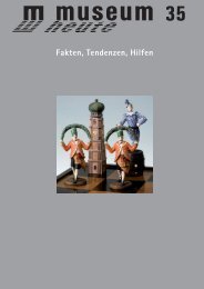 Fakten, Tendenzen, Hilfen - Museen in Bayern