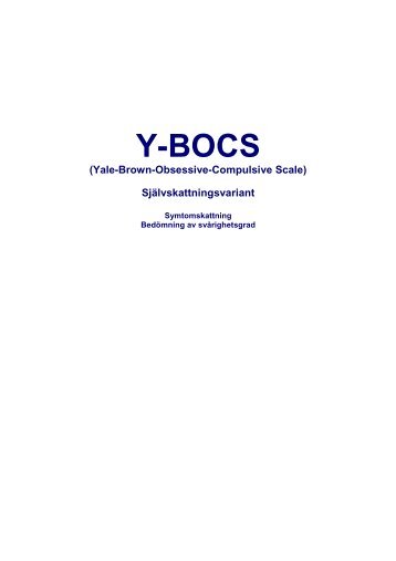 Bilaga 9,Y-BOCS symtomskattning