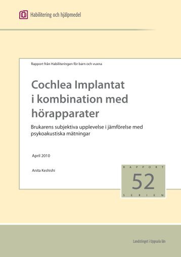 Rapport 52 - Landstinget i Uppsala län