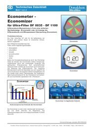 Econometer - Economizer für Ultra-Filter DF (Datenblatt)