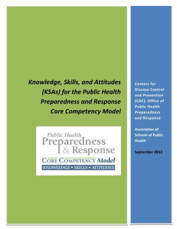 Knowledge, Skills, and Attitudes (KSAs) for the Public Health ... - ASPH