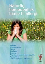 Naturlig homøopatisk hjælp til allergi - Alma
