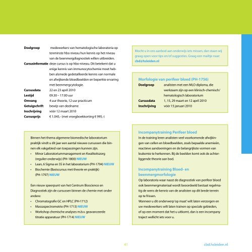 Brochure 2010 - Hogeschool Leiden