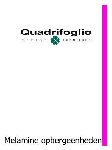 Quadrifoglio prijslijst kasten - Swan Products