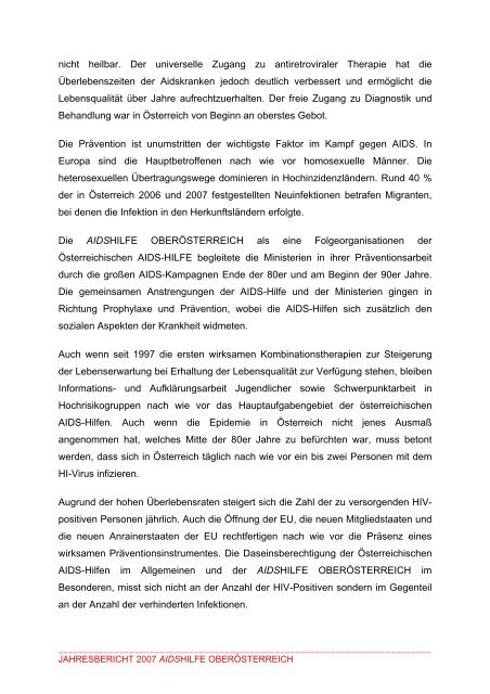 2007 pdf - Aidshilfe Oberösterreich