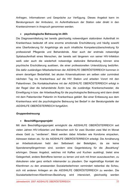 2007 pdf - Aidshilfe Oberösterreich