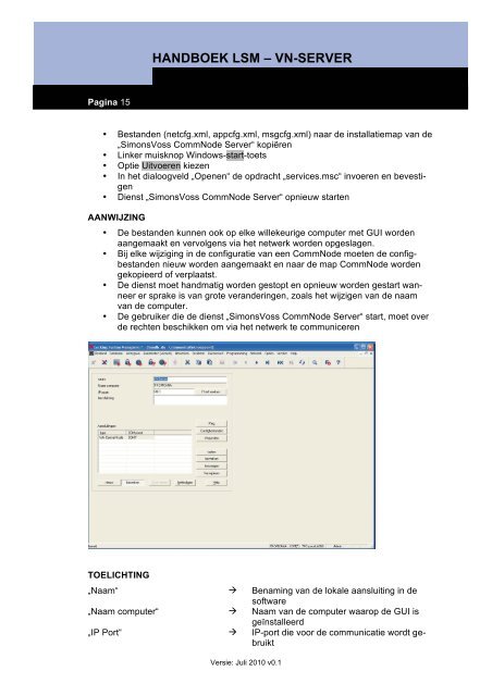 HANDBOEK LSM – VN-SERVER - SimonsVoss technologies