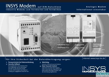 INSYS Modem - Siemens Power Solutions