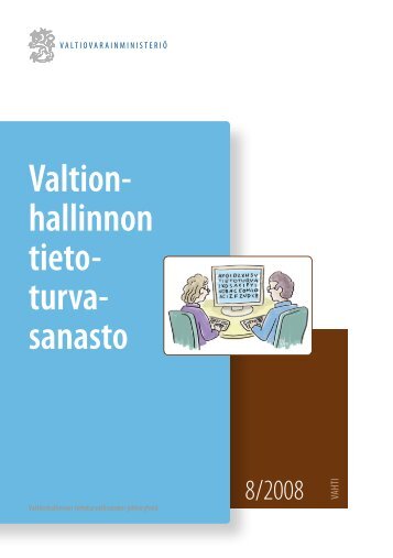 Valtionhallinnon tietoturvasanasto VAHTI 8/2008