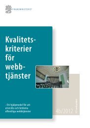 Kvalitetskriterier för webbtjänster