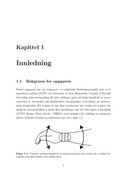 Styresystem for kybernetisk håndleddsprotese - NTNU