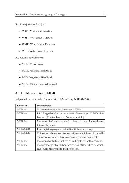 Styresystem for kybernetisk håndleddsprotese - NTNU