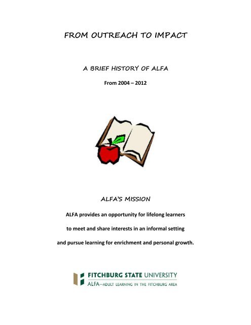 FROM OUTREACH TO IMPACT - Fitchburg State University