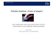 Politieke headlines: clicken of skippen? - Taalunieversum