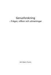 Genusforskning - CM Gruppen