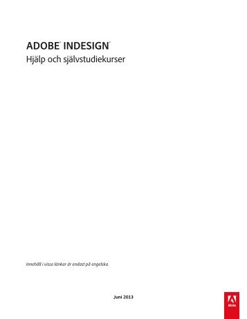 Användarhandbok för InDesign (PDF 20 MB) - Adobe