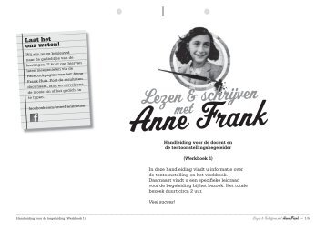 Lezen & schrijven - Anne Frank House