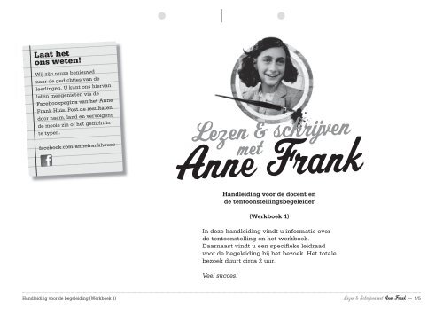 Lezen & schrijven - Anne Frank House