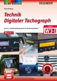Technik Digitaler Tachograph W3-I - Degener