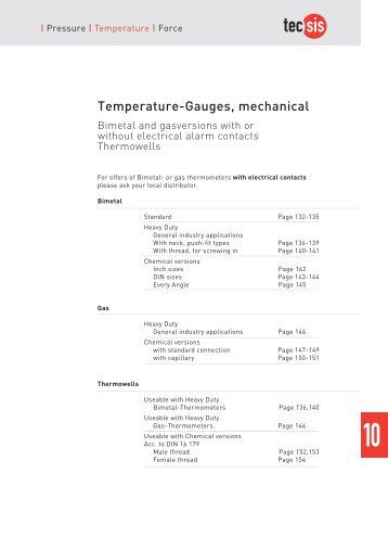 Bimetal thermometer - Delta Strumenti S.r.l.