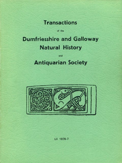 Vol 52 Dumfriesshire Galloway Natural History And Antiquarian