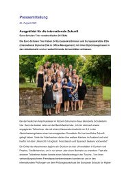 Pressemitteilung - Euro-Schulen Trier