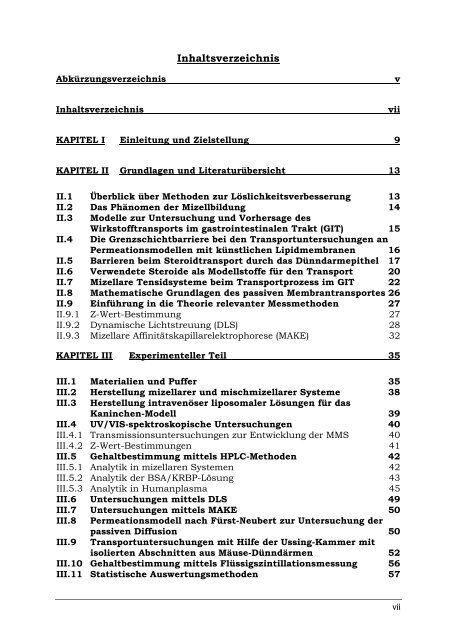 Solubilisierung stark lipophiler Arzneistoffe in lipidhaltige ...