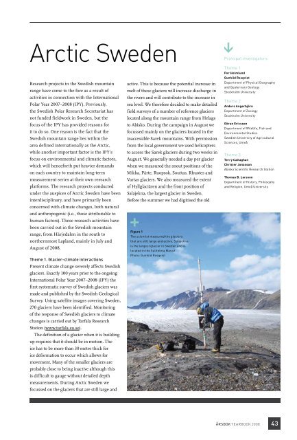 Ladda ner årsbok 2008 (6,5 MB) - Polarforskningssekretariatet