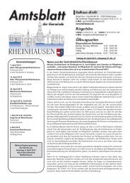 Amtsblatt Nr. 14 - Gemeinde Rheinhausen