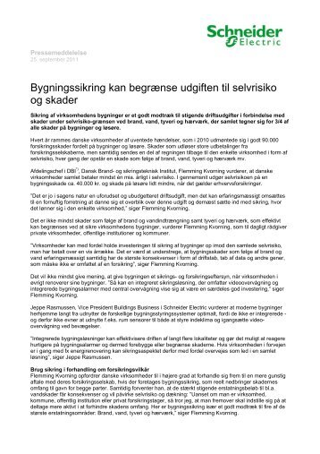 Download hele pressemeddelelsen inkl ... - Schneider Electric