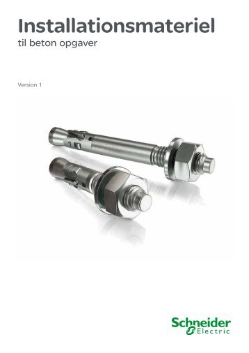 Installationsmateriel til betonopgaver (pdf; 1 ... - Schneider Electric