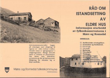 Antikvariske retningslinjer - Møre og Romsdal fylkeskommune