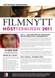 HÖSTTERMINEN 2011 - Filmcentrum