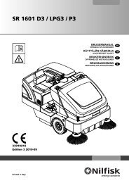 Brugermanual - Nilfisk PARTS - Nilfisk-Advance