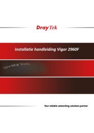 Installatie handleiding Vigor 2960F - DrayTek