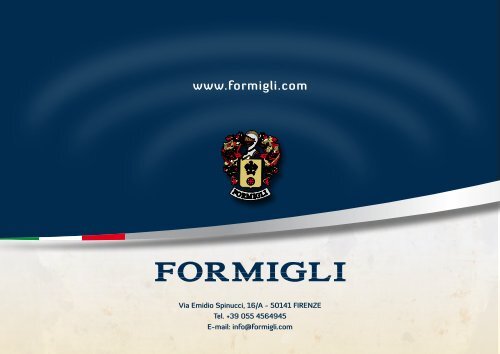 CATALOGO FORMIGLI TELAI 2012