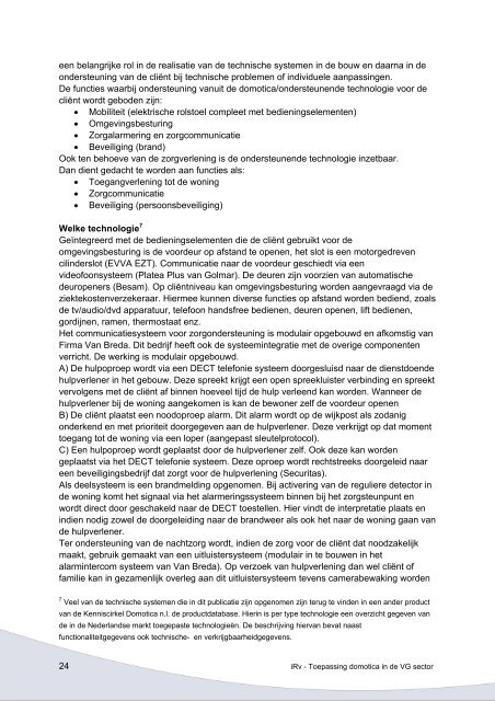 Toepassing domotica - Platform EMG