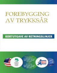 Forebygging av trykksår - European Pressure Ulcer Advisory Panel