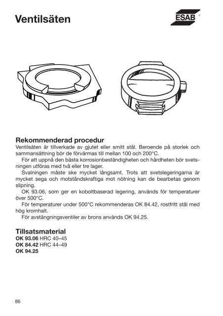 Handbok för reparations- och underhållssvetsning - Esab