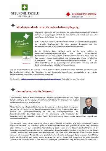 Newsletter "Gesundheitsziele" Juni - Juli 2012 - Gesundheitsportal ...