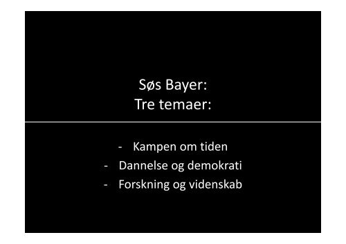 Søs Bayers slides - Bupl