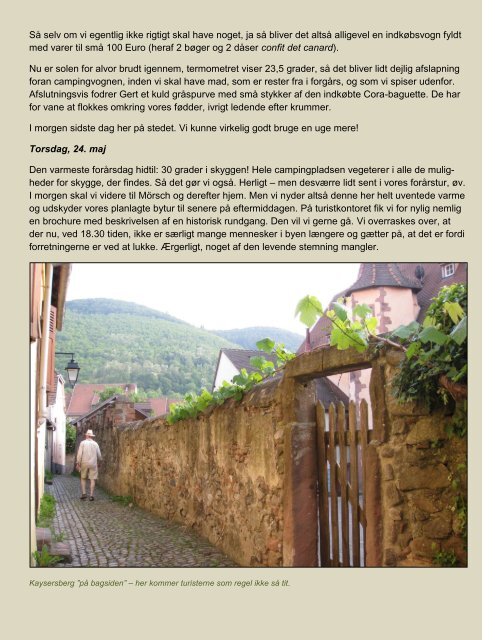 Forårstur til Alsace - Campisternes Rejseportal